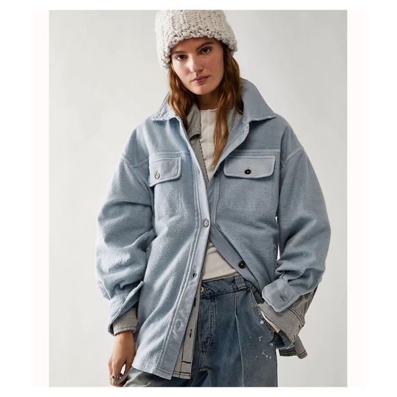 Free People Jackets & Blazers - Free People Ruby button up shacket jacket NWT small